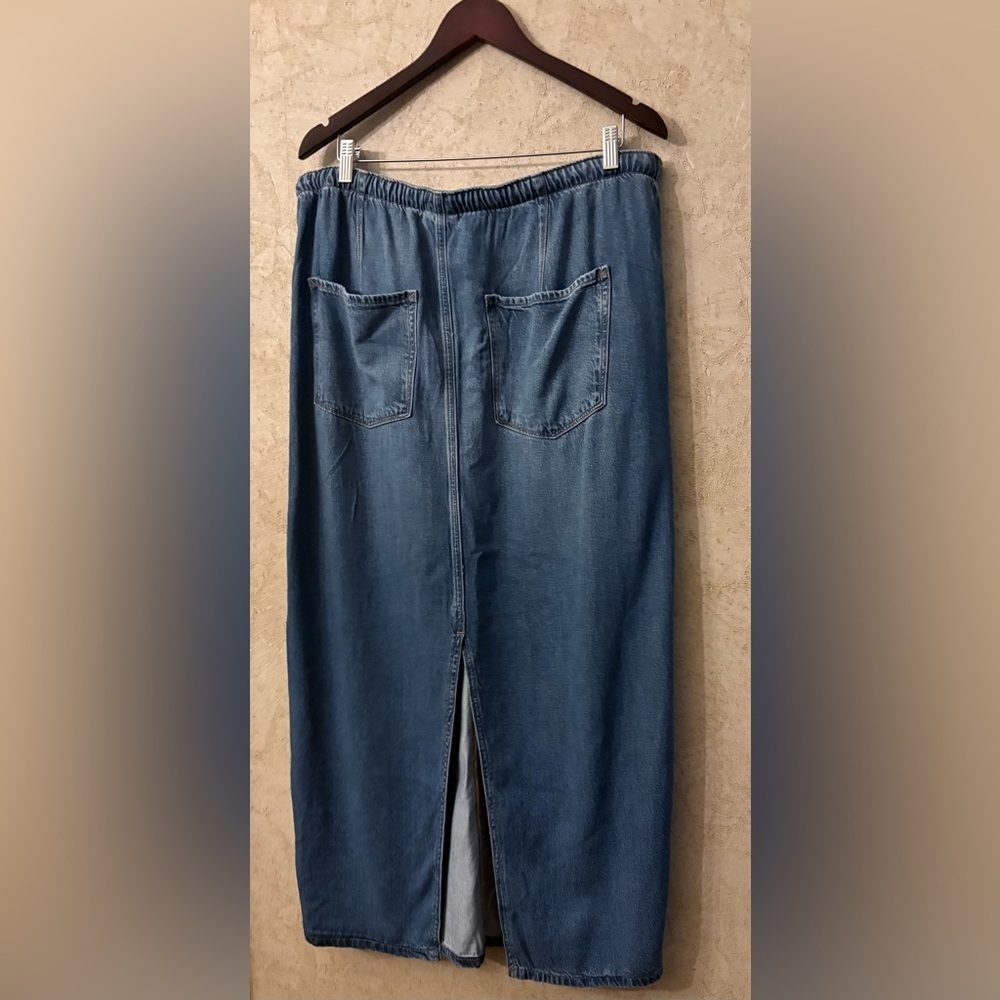 a.n.a Womens Low Rise Long Denim Skirt - Picture 5 of 7